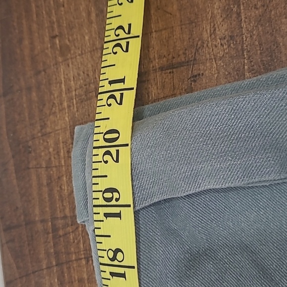 Boden Crop Pants Women's sz 10R Grey/Blue Rolled Hem Capri Pants - Picture 10 of 10